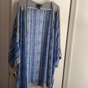 Lane Bryant blue and gray Shaw